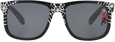 Marvel Boys Spider-Man Kids 2 Wayshape Sunglasses, Black, 49