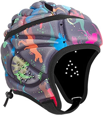 Rugby Helmet, Adjustable 7v7 Football Helmet for Kids Youth, Soft Padding Scrum Cap, Breathable Headgear for Flag Football, Brazilian jiu-Jitsu, Special Needs Helmet