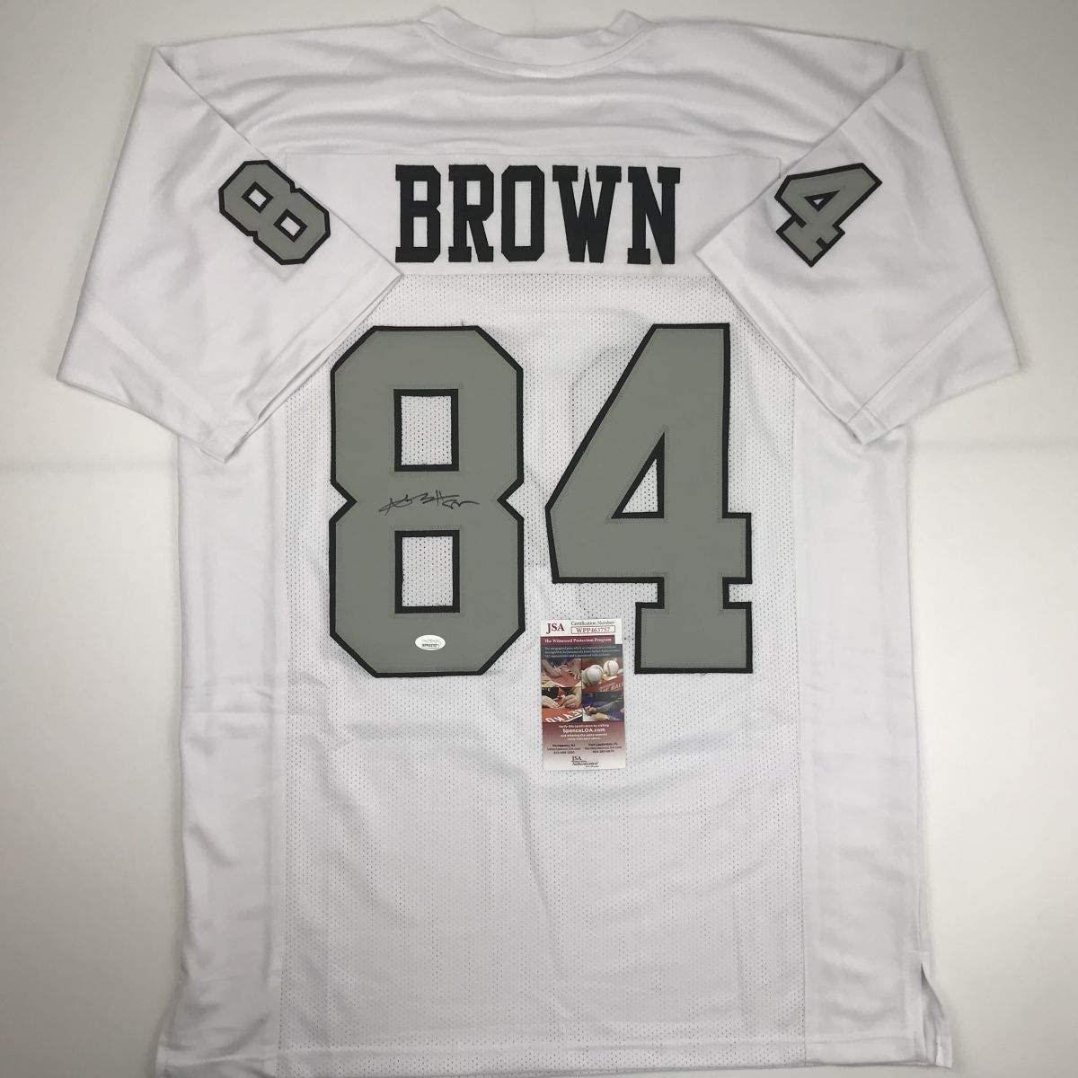 Autographed/Signed Antonio Brown Oakland Color Rush Football Jersey JSA COA