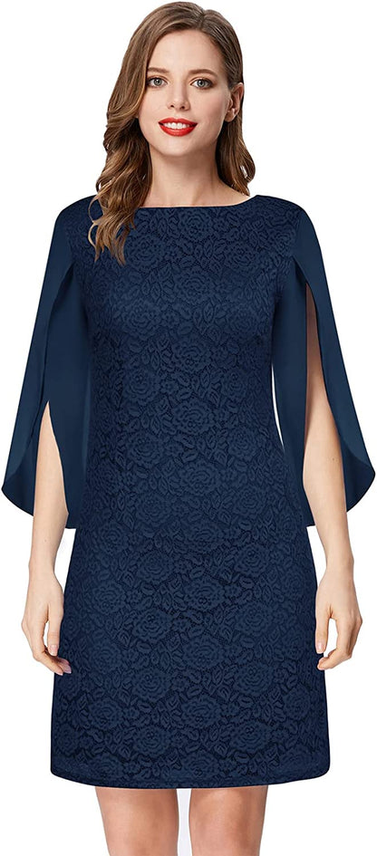 GRACE KARIN Women Loose Chiffon Dress Elegant Evening Dress for Cocktail Party