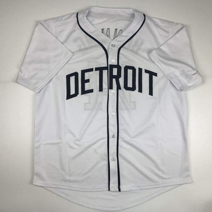 Autographed/Signed Jim Bunning Detroit White Baseball Jersey JSA COA