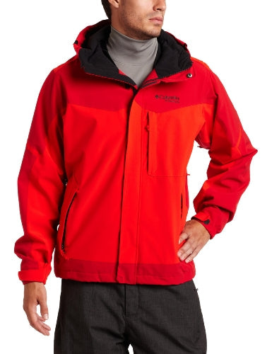 Columbia Men's Assimilate Softshell Jacket (Hot Rod, Medium)