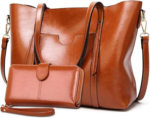 Purses and Handbags for Women Large Shoulder Tote Satchel Purse Work Bags with Matching Wallet