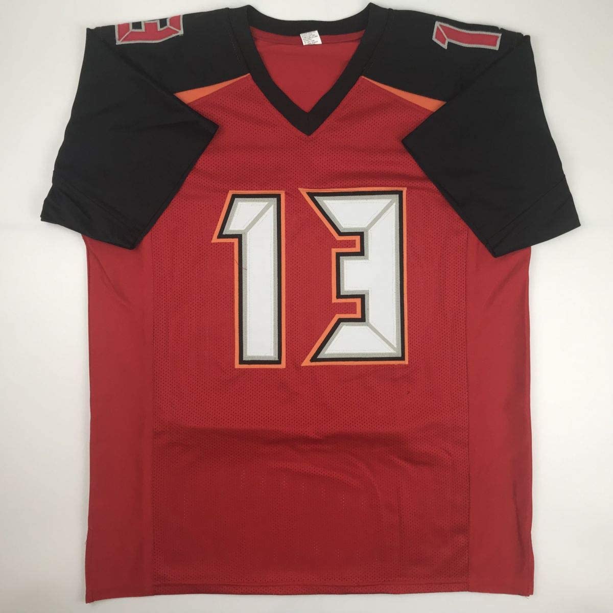 Autographed/Signed Mike Evans Tampa Bay Red Football Jersey PSA/DNA COA