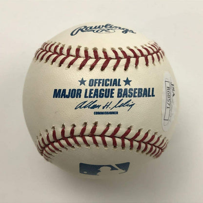 Autographed/Signed Ryan Howard Rawlings Official Major League Baseball ROML JSA COA Auto