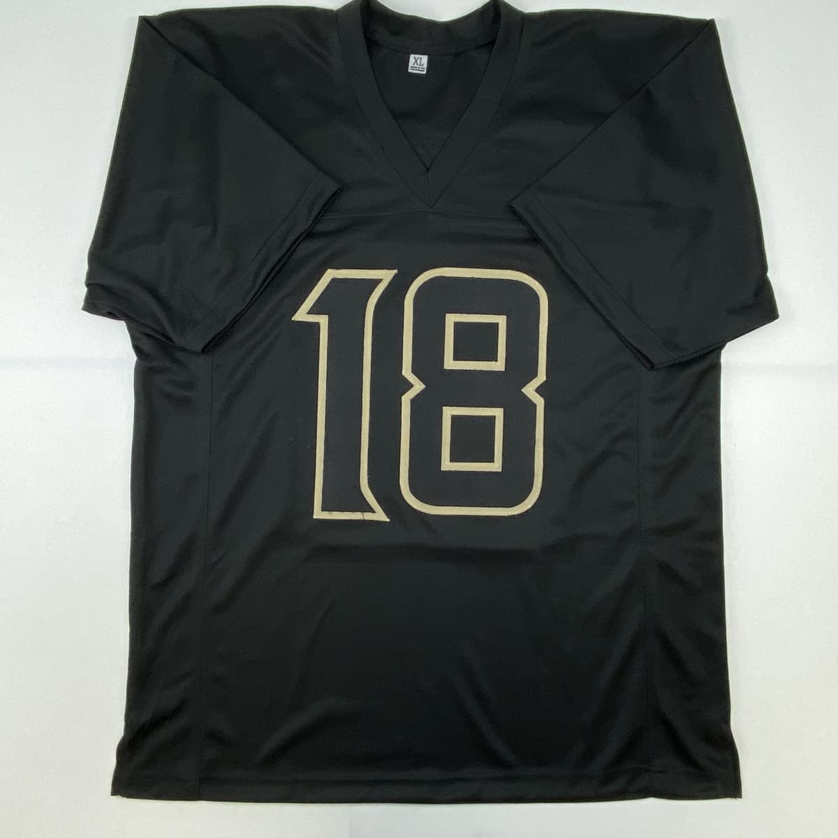 Autographed/Signed Justin Jefferson Minnesota Blackout Football Jersey JSA COA