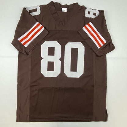 Autographed/Signed Jarvis Landry Cleveland Football Brown Jersey JSA COA