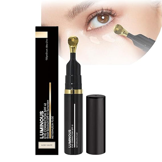 2024 New Luminous Eye Corrector, Eye Corrector Concealer for Women, Eye Concealer Full Coverage for Dark Circles, Fine Lines, Natural Makeup Moisturizing Under Eye Corrector (Ivory)