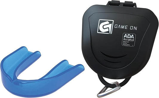 Game On Mouthguards - Only ADA Accepted Strapless Sports Mouth Guard for Football, Basketball, Lacrosse, Hockey - Superior Protection, Comfortable Fit (Braces Mouthguard)