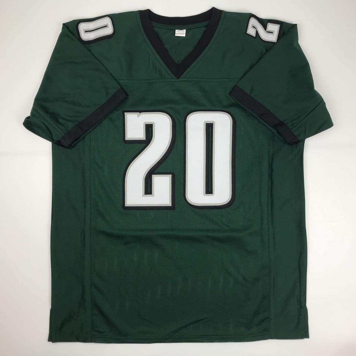 Autographed/Signed Brian Dawkins Philadelphia Green Football Jersey JSA COA