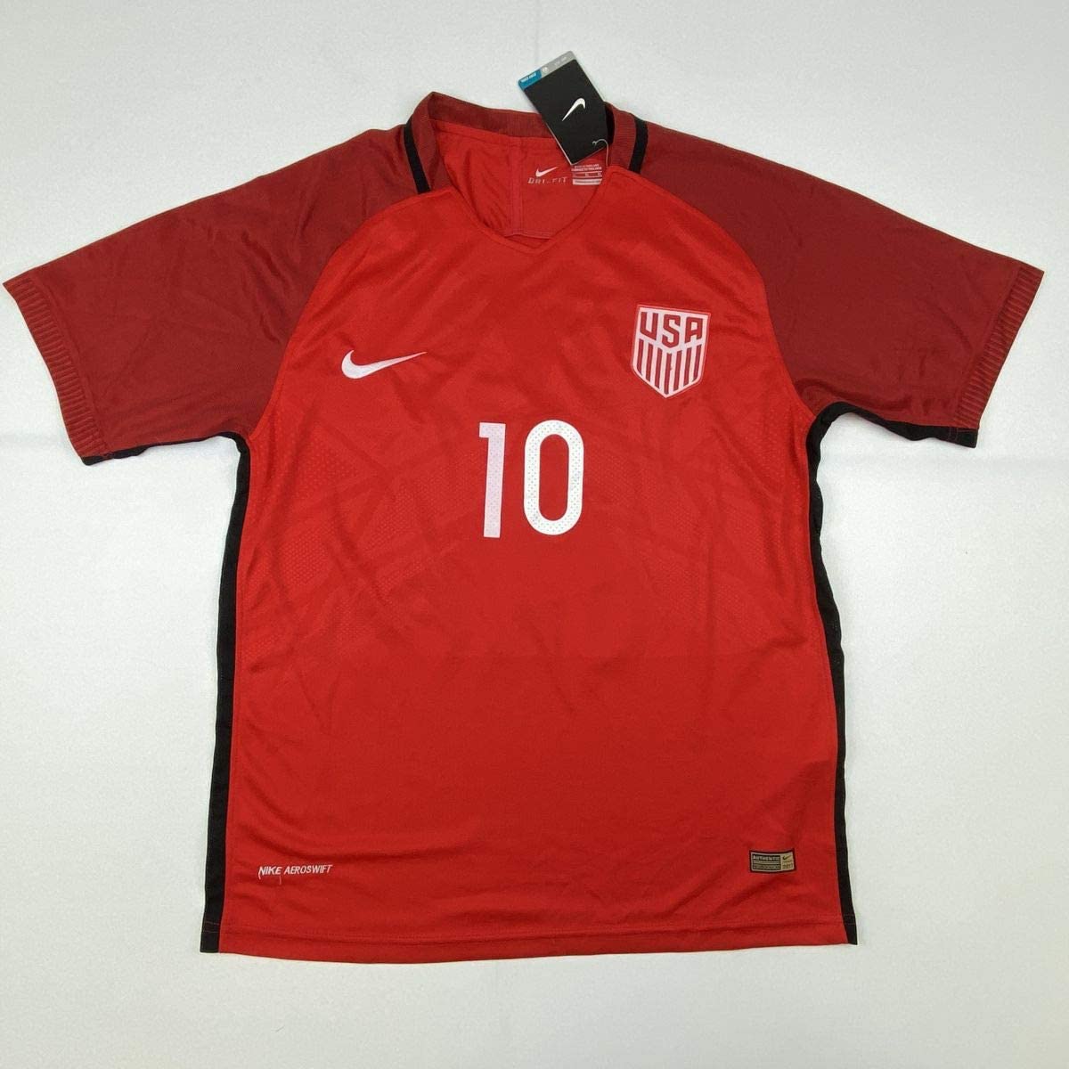 Autographed/Signed Christian Pulisic United States USA Red Soccer Jersey Beckett BAS COA