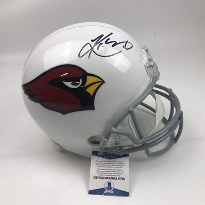 Autographed/Signed Kyler Murray Arizona Cardinals Full Size FS F/S Replica Football Helmet Beckett BAS COA