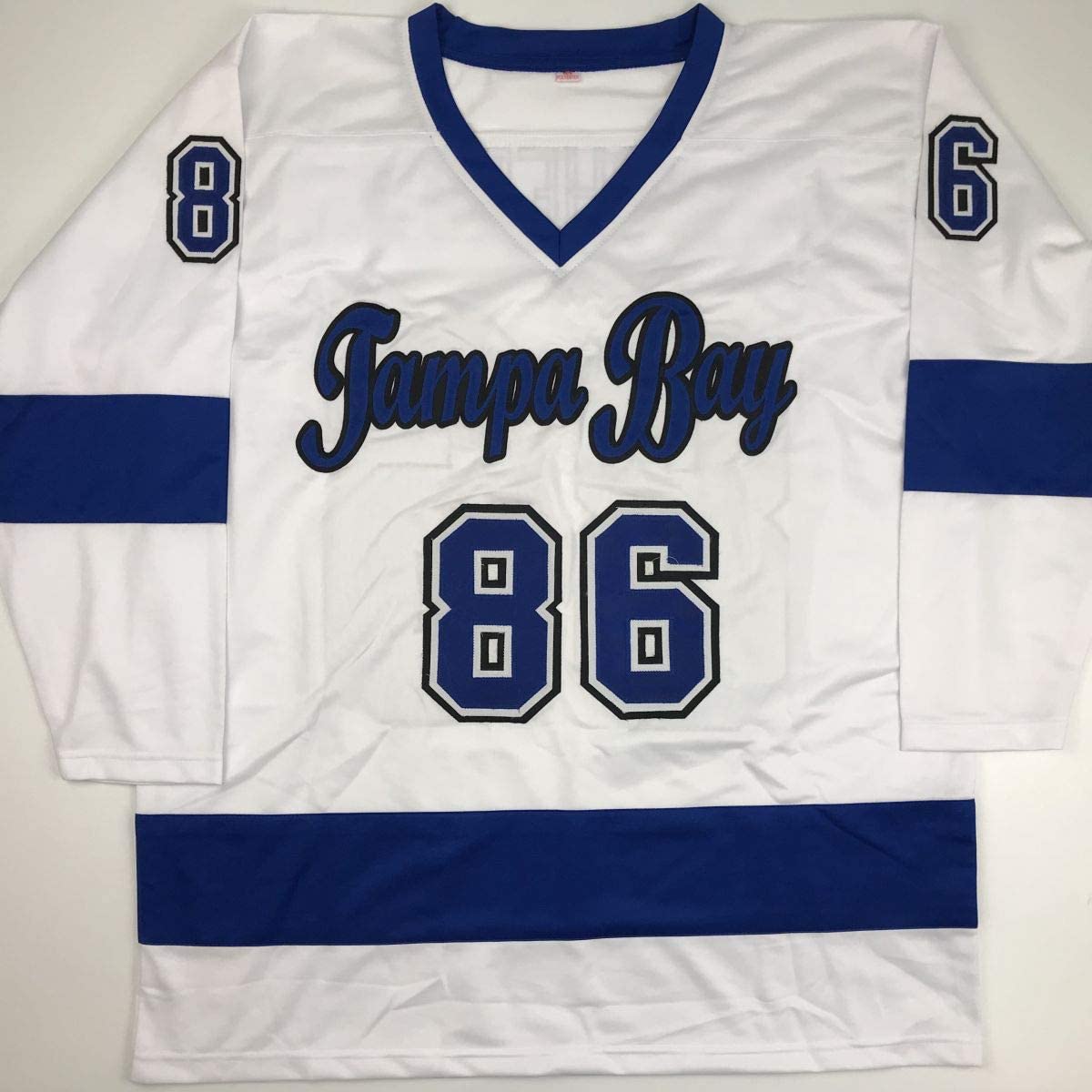 Autographed/Signed Nikita Kucherov Tampa Bay White Hockey Jersey PSA/DNA COA