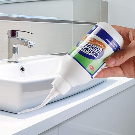 Mold Remover Gel - Effective Mold Cleaner for Household Shower, Kitchen Sinks, Walls, Tiles, Grout, Bathrooms, Washing Machine and Refrigerator Strips - 5 Fl.Oz