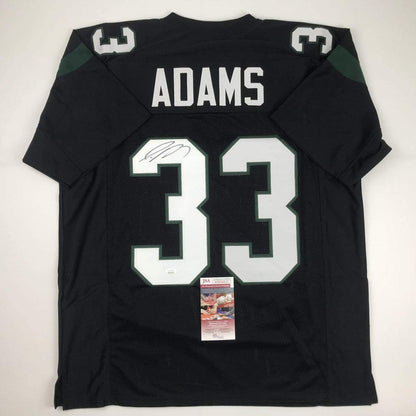 Autographed/Signed Jamal Adams New York Black Football Jersey JSA COA