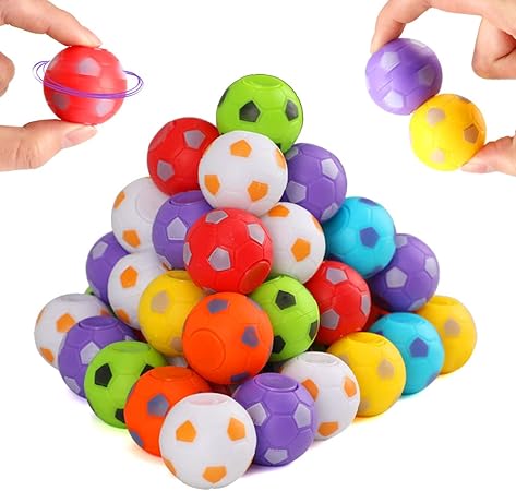 42 Pack Soccer Party Favors, Mini Fidget Spinners Soccer Ball Toys Sensory Fidget Toys Party Favors for Kids 4-8 8-12 Goodie Bag Stocking Stuffers Birthday Prizes for Classroom