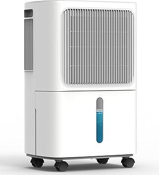2500 sq.ft Dehumidifier for Basement, 34 Pints Dehumidifiers for Home, Large Room, Auto Drain or Manual Drainage, Digital Control Panel, Auto Defrost, 24H Timer, Child Lock