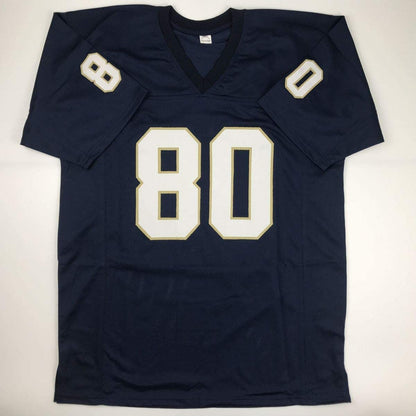 Autographed/Signed Tyler Eifert Notre Dame Blue College Football Jersey JSA COA