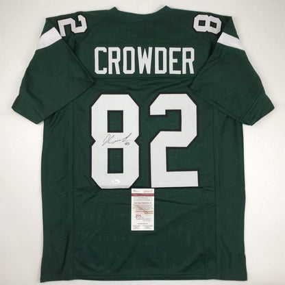 Autographed/Signed Jamison Crowder New York Green Football Jersey JSA COA