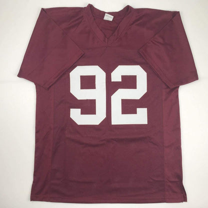 Autographed/Signed Quinnen Williams Alabama Red College Football Jersey JSA COA