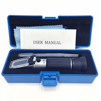 4-in-1 DEF Antifreeze Coolant Refractometer for Automobile Antifreeze System, Diesel Exhaust Fluid, Battery Acid and Windshield Washer Fluid