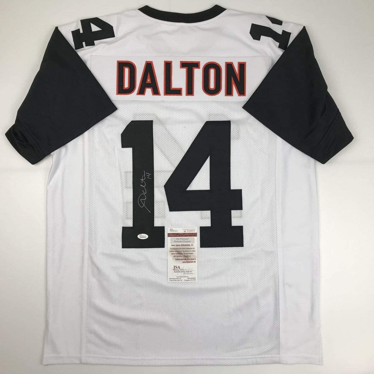 Autographed/Signed Andy Dalton Cincinnati Color Rush Football Jersey JSA COA