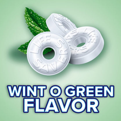 LIFE SAVERS Wint-O-Green Breath Mints Hard Candy, Sharing Size, 13 oz Bag, 10/24