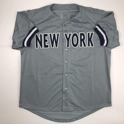 Autographed/Signed Joe Girardi 4x WS Champs New York Grey Baseball Jersey JSA COA