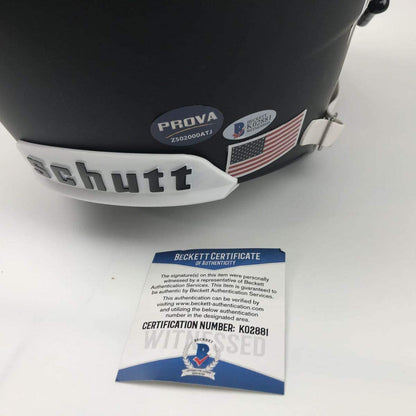 Autographed/Signed Emmitt Smith Dallas Cowboys Full Size FS F/S Replica Football Helmet Beckett BAS COA