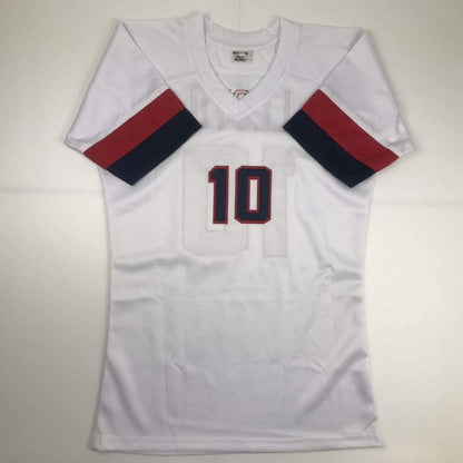 Autographed/Signed Carli Lloyd White Soccer Team USA World Cup Jersey JSA COA