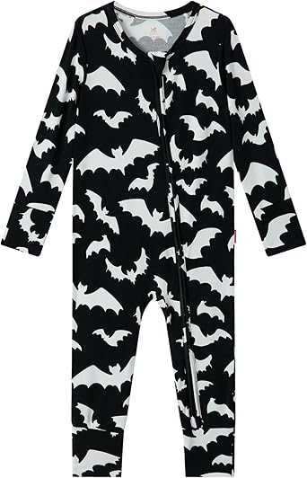Baby Boy Snug Fit One-Piece Footless Zipper Pajamas Bamboo Viscose Long Sleeve Romper