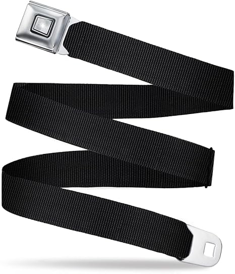 Buckle-Down Belt, Starburst Seatbelt Buckle Black, Adjustable