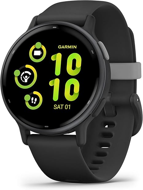 Garmin vÌ_voactive 5, Health and Fitness GPS Smartwatch, AMOLED Display, Up to 11 Days of Battery (Renewed) (Black)
