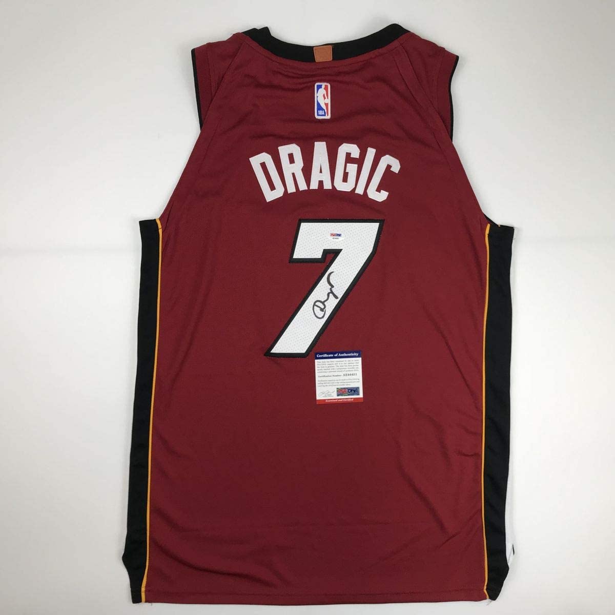 Autographed/Signed Goran Dragic Miami Red Basketball Jersey PSA/DNA COA
