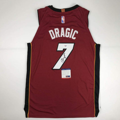 Autographed/Signed Goran Dragic Miami Red Basketball Jersey PSA/DNA COA