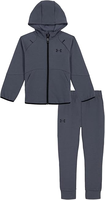 Under Armour UA UNSTOPPABLE KNIT FZ SET, Downpour Gray - Double Knit, 6