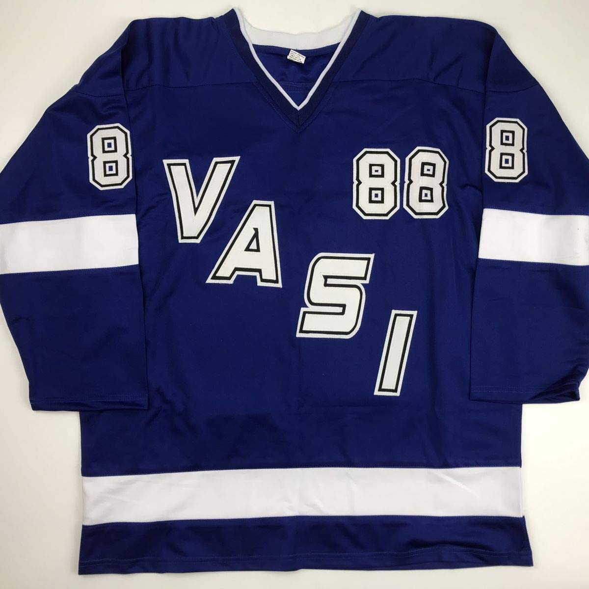Autographed/Signed Andrei Vasilevskiy Tampa Bay Blue Hockey Jersey JSA COA