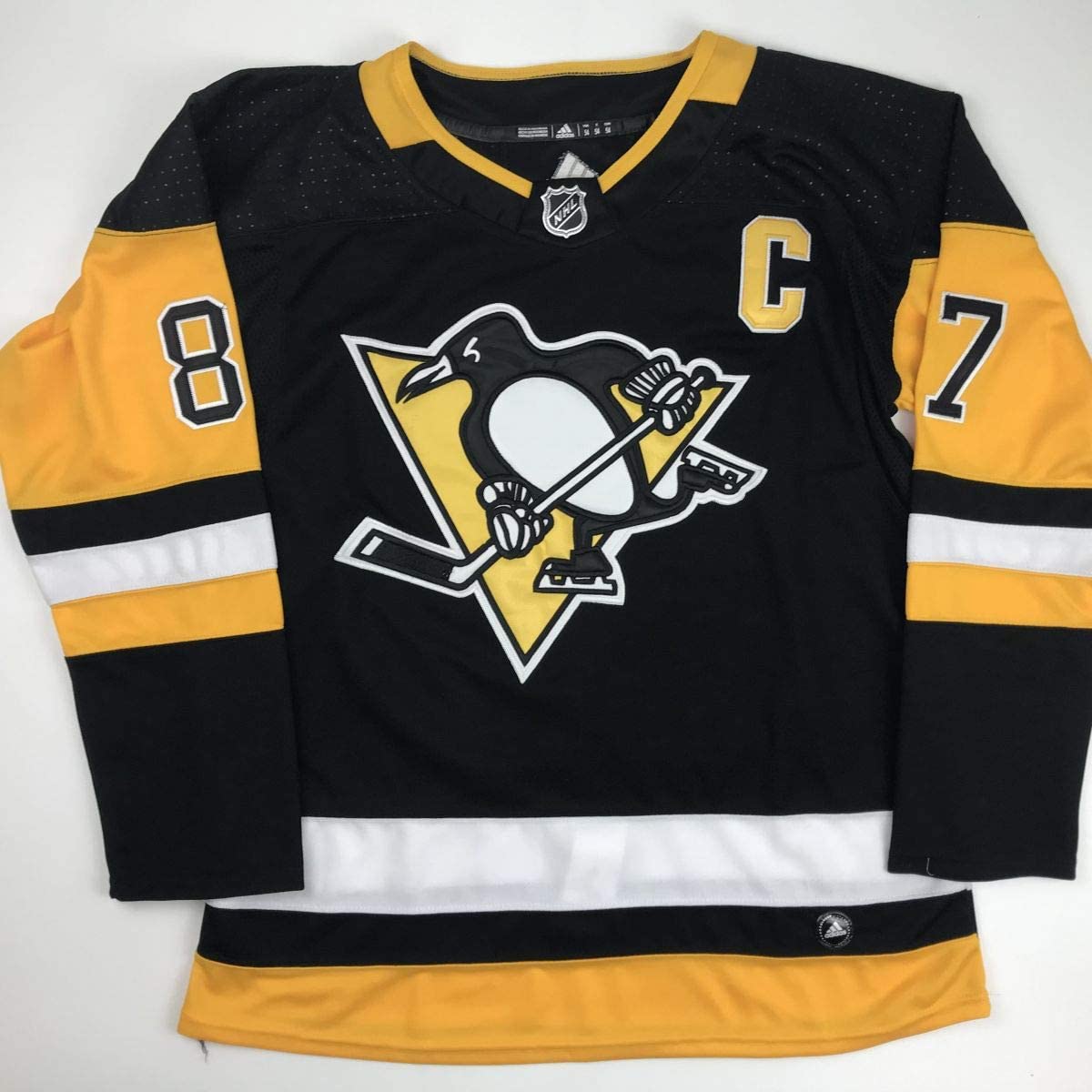 Autographed/Signed Sidney Crosby Pittsburgh Black Hockey Jersey PSA/DNA COA