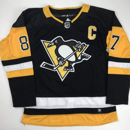 Autographed/Signed Sidney Crosby Pittsburgh Black Hockey Jersey PSA/DNA COA
