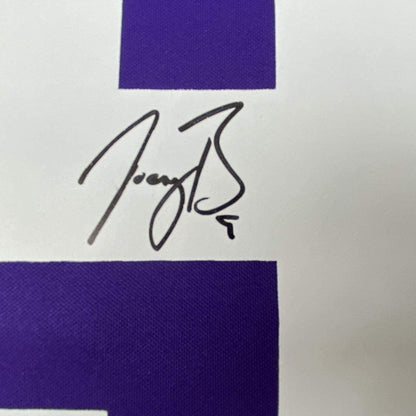 Autographed/Signed Joe Burrow LSU Tigers Purple Authentic Nike Game Football Jersey Fanatics COA