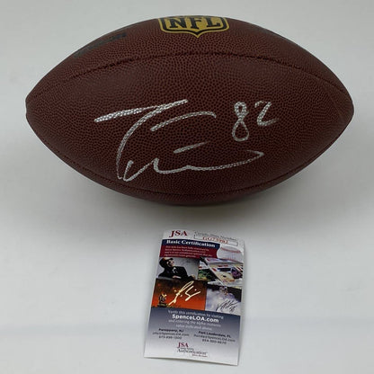 Autographed/Signed Jason Witten Dallas Cowboys Wilson Brown Full Size Football JSA COA