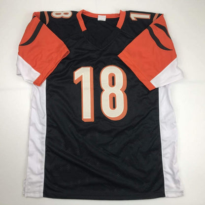 Autographed/Signed AJ A.J. Green Cincinnati Black Football Jersey JSA COA