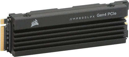 Corsair MP600 PRO LPX 2TB M.2 NVMe PCIe x4 Gen4 SSD - Optimized for PS5 (Up to 7,100MB/sec Sequential Read & 6,800MB/sec Sequential Write Speeds, High-Speed Interface, Compact Form Factor) Black