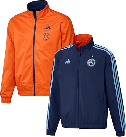 adidas mens Adidas Men's Soccer New York City Fc Reversible Anthem Jacket
