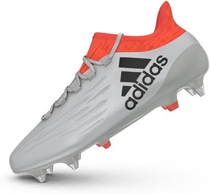 adidas X 16.1 SG Mens Football Boots Soccer Cleats (UK 6 US 6.5 EU 39 1/3, Silver Metallic Black red S81957)