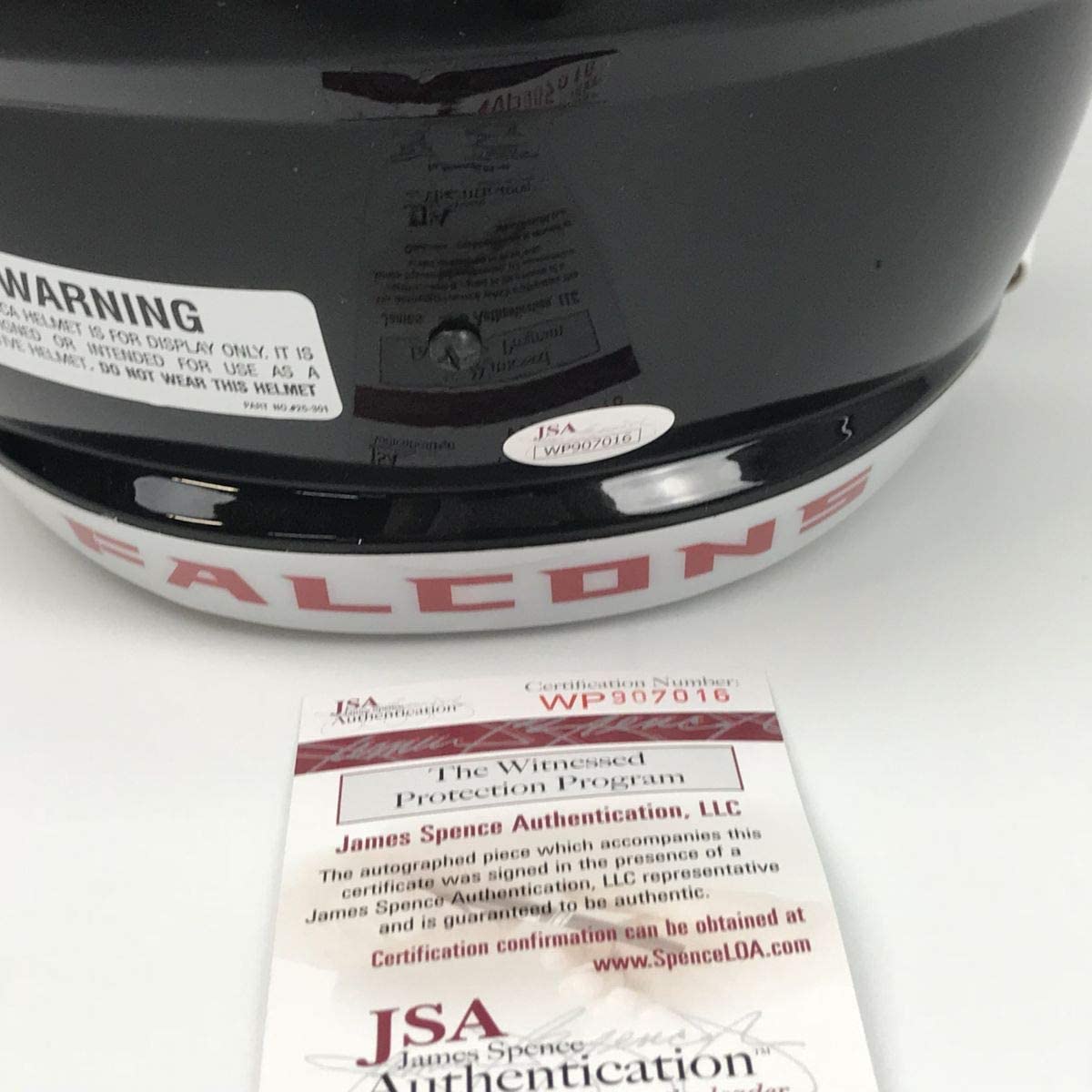 Autographed/Signed Michael Mike Vick Atlanta Falcons Retro Full Size FS F/S Replica Football Helmet JSA COA