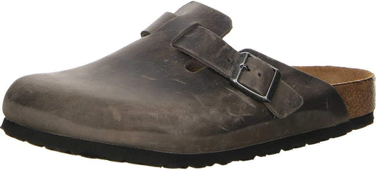 Birkenstock Oiled Leather Soft Footbed Slip On Shoes 10 B(M) US Women / 8 D(M) US Iron