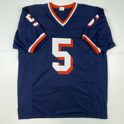 Autographed/Signed Donovan McNabb Syracuse Blue College Football Jersey Beckett BAS COA