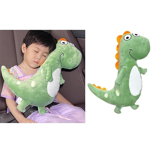 Travel Pillow for Kids Christmas Gift 2-in1 Car Seatbelt Pillow Headrest for Road Trips Stocking Stuffers Pillow for The Back Seat of Car Child Sleeping Neck Shoulder Support Cartoon