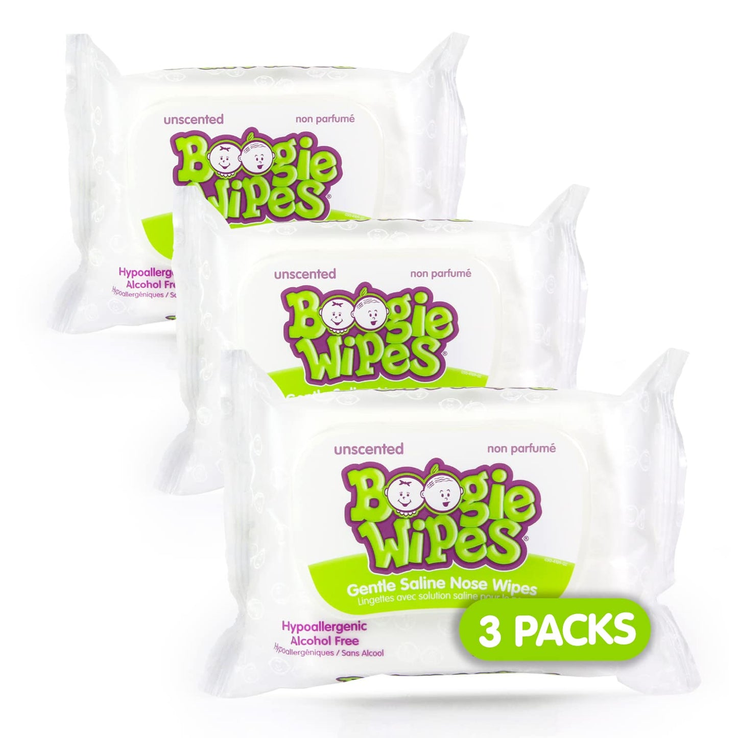 Baby Wipes Unscented by Boogie Wipes, Wet Wipes for Face, Hand, Body & Nose, Made with Vitamin E, Aloe, Chamomile and Natural Saline, 180 Count-30 Count (Pack of 6)